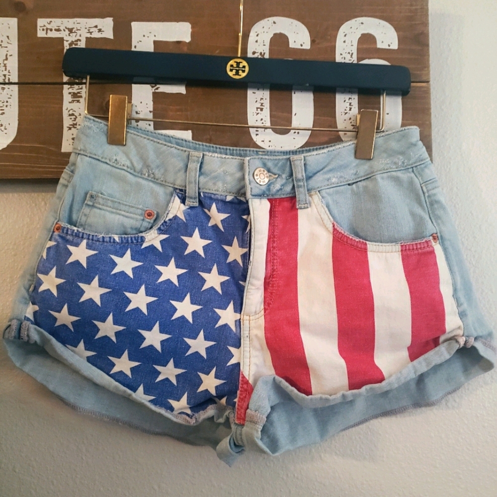 Moto American Flag shorts 28